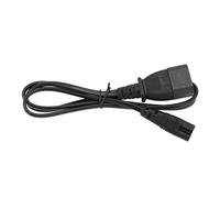 Dilwe Durable 1M C14 to C7 Power Cable Adapter, IEC320 C14 Male to IEC320 C7 Female Connector 2500W, Convenient for Digital Cameras and Projectors