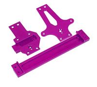 Dilwe Durable Aluminum Alloy Radio Tray Upgrade Parts for WLtoys 1/12 124019 RC Car - Reliable Quality Radio Tray for RC Car Enthusiasts (Purple)