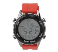 Dilwe Durable Design Sports Watch with Sturdy Acrylic Glass Suitable for Men Outdoor Activities Silicone Band WR50M Student Watch (Red)