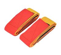 Dilwe Elastic Foot Leggings, Strong Stretching Force Multiplayer Legged Fixed Belt for Parent Child Activities, with Hook Loop for Teamwork Games, Training Institutions, (4-person leg wraps (1 pair))