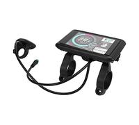 Dilwe Electric Bike Display, ABS Material LCD Panel with Design and USB Charging Port, for Electric Bicycle Scooter with 22.2mm Handlebar Installation