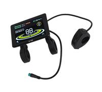 Dilwe Electric Bike LCD Display Meter, Color Screen Control Panel with 5 Pin Connector for 24V 36V 48V Electric Scooter and Mountain Bike