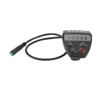 Dilwe Electric Bike LED Display Speed Controller, Smart Lightweight Panel with 5pin Water Resistant Connector, for 24V 36V 48V Mid Drive Motor