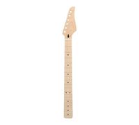 Dilwe Electric Guitar Neck with Maple Fingerboard, 22 Frets and Bone Nut for ST Replacement, Pre Drilled Tuner Holes for Right Handed Players