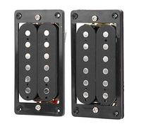 Dilwe Electric Guitar Pickup, Dual Coil Replacement with Black Frame for ST SQ Electric Guitar, High Output and High Definition, Easy to Install