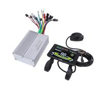 Dilwe Electric Motor Controller Kit, Sine Wave 3 Mode Controller for Brushless Motors 36V 48V 350W 500W, with LCD Color Screen and Aluminum Alloy Casing, for E Bike Scooter Conversion