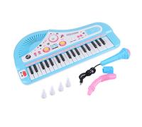 Dilwe Electric Piano, 37 Keys Pink Kids Electronic Keyboard Piano Musical Toy with Microphone, Educational Instrument for Children Ages 3 and Up