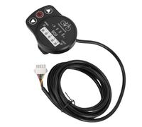 Dilwe Electric Scooter Display Panel ABS Electric Bike LED Display Meter 24V 36V 48V SM Connector Clear LED Readout External Buttons for Bike Scooter Riders