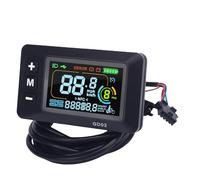 Dilwe Electric Scooter Display Panel Backlit LCD Color Display Meter for E-Scooter with Rain Proof Design SM Connector Enhanced Visibility Clear Riding Data