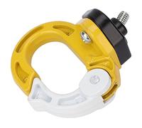 Dilwe Electric Scooter Front Claw Scooter Hanger Alloy Steel Aluminum Hook 12kg Load Bearing Spring Closure 392°F Paint Finish for Bags Helmets Commuter Riding (Yellow+White)