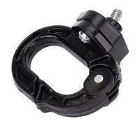 Dilwe Electric Scooter Front Claw Scooter Hanger Alloy Steel Aluminum Hook 12kg Load Bearing Spring Closure 392°F Paint Finish for Bags Helmets Commuter Riding (Black)