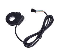 Dilwe Electric Scooter Handlebar Switch ABS Turn Signal and Horn Switch for 22.2mm Handlebars 12V to 72V with SM Connector for Commuter Riding Replacement