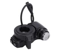 Dilwe Electric Scooter Thumb Throttle, Vertical Throttle with Key Lock for Scooter Replacement, Cable ABS Material 86x65mm