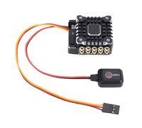 Dilwe Electronic Speed Controller, 160A 850A Peak Powerful RC Brushless ESC with Bluetooth App Control and Cooling Fan for 1/10 RC Cars