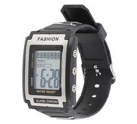 Dilwe Electronic Watch, Rectangular Digital Watch with Alarm, Water Proof, Luminous Vintage Design, for Sports