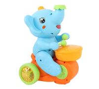 Dilwe Elephant Electric Car Toy Musical Walking Elephant Toy with Floating Ball Sound Light Effects for Kids Play