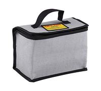 Dilwe Explosion Proof Lipo Battery Bag, Fire Resistant Safe Storage Pouch for RC Drones with 21.5x11.5x15.5cm Dimensions for Drone Enthusiasts Model Aircraft Pilots and Outdoor Hobbyists