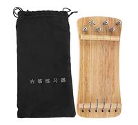Dilwe Finger Trainer, 21 X 9.5cm Wooden 6-String Mini Musical Instrument Fingering Practice Tool