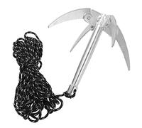 Dilwe Fishing Water Grass Knife, Stainless Steel Rustproof Foldable Water Weed Removal Knife Tool with 10m Ropes