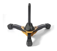 Dilwe Foldable Tripod Stand, Piccolo Stand, Nonslip Lightweight Holder for Clarinet Flute Oboe Wind Instrument (Yellow)