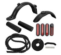 Dilwe For Electric Scooter Accessories Silica Grip Mudguard Set - Strong Practicability, Durable Material For Long Term Use (Black)