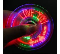 Dilwe Fun LED Rotating Toy, More Than 20 Patterns, High Transparency Material, Anti-Stress Toy for Kids; Material: ABS (Colorful)
