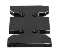 Dilwe Gear Box Skid Plate, Aluminum Alloy High Strength Transmission Mount for SCX10 PRO RC Car Accessories, CNC Fine Machining, Chamfered Edges, Direct Replacement (Black)