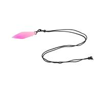 Dilwe Glow in The Dark Pendant Necklace Handcrafted Resin Luminous Jewelry with Bright Glow Effect for Valentines Day Keychain Accessory (Pink Purple)