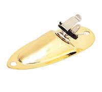 Dilwe Gold Metal Boat Guitar Output Connector Set Electric Guitar Pickup Input Plate for Builders