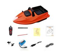Dilwe GPS Beidou Smart Bait Boat, RC Fishing Drone with Auto Return and 500m Remote Control, Built in Gyroscope for Stable Sailing, with Night Lights for Fishing (12000mah)