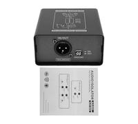 Dilwe Ground Loop Isolator, Metal Construction with 3 Speed Gain Adjuster, Noise Reducer for Guitar Mixer and Studio Applications