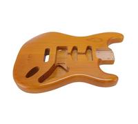 Dilwe Guitar Body ST Style Electric Guitar Body Poplar Wood Pre Drilled SSH Pickup Configuration with Double Locking Tremolo Bridge for Right Handed Players DIY Upgrade Replacement