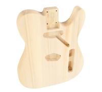 Dilwe Guitar Body, Unfinished Walnut Wood Electric Guitar Replacement Part for Custom Builds, Handcrafted with Pickup Hole, Compatible with Standard Components
