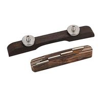 Dilwe Guitar Bridge, Rosewood 4-Strings Mandolin Bridge with Adjustable Height for Acoustic Bass Classical Telecaster Replacement Parts (Rose)