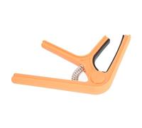 Dilwe Guitar, Lightweight Plastic Steel Adjustable Clamp for Electric and Acoustic Guitars, Essential Tuning Accessory for Musicians (Orange)