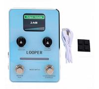 Dilwe Guitar Looper Pedal, Unlimited Overdub 40 Memory Slots 160 Minutes with USB C Data Management Guitar Effects Pedal for Songwriting and Live Performances