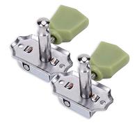 Dilwe Guitar Machine Heads, 3R 3L Machine Heads String Tuning Key Pegs Tuners for Folk/Electric Guitar, Silver
