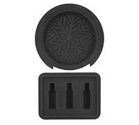 Dilwe Guitar Mute Pad, Black Silicone Mute Pad with Sound Hole Cover for Reducing Volume (Black)