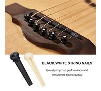 Dilwe Guitar Nut and Saddle Replacement Set, Ensure Sound Quality for Professional Guitarists, Random Type