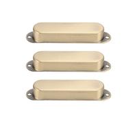 Dilwe Guitar Pickup Covers, 3Pcs Copper Electric Guitar Single Coil Pickup Cover for Replacement (Bronze)