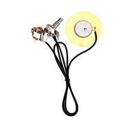 Dilwe Guitar Prewired Pickup, 50mm Metal Piezo Pickup Prewired Amplifier Pick Up for Violins Ukelele Banjos Mandolins