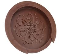 Dilwe Guitar Soundhole Cover, Silicone Compact Portable Guitar Accessories Sound Hole Cover for Guitarist (Black (Brown)