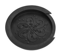 Dilwe Guitar Soundhole Cover, Silicone Compact Portable Guitar Accessories Sound Hole Cover for Guitarist (Black (Black)