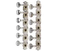 Dilwe Guitar Tuning Key, 12 String Zinc Alloy Machine Head Open Tuners Pegs for Acoustic Guitar, with Anti Slip Gears for Precise Tuning