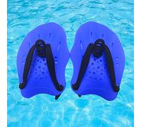 Dilwe Hand Paddle, Sturdy Anti Slip Swim Training Paddles for Teenagers Beginners, with High Strength Plastic Material and Multi Hole Design (Blue)