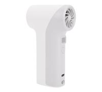 Dilwe Handheld Fan, 40000RPM High Speed 5 Gears Rechargeable Portable Fan with LED Light, for Outdoor Camping Power Outage (Grey)