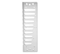 Dilwe Harmonica Comb, 10 Hole Blues Harp Replacement Part for SP20, with Rounded Edges and Round Mouthpiece, Lightweight Aluminum Alloy Material (Silver)