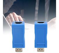 Dilwe HDMI Extender, HDMI to RJ45 Network Cable Extender Converter Repeater Over Cat 5e /6, 1080P 30m Cable Converter Transmitter Receiver