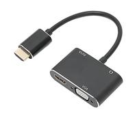Dilwe HDMI to HDMI VGA Splitter Adapter 4K Supports Desktops, Laptops, PCs, Monitors, Projectors, for etc.