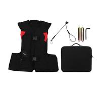 Dilwe Inflatable Horse Riding Security Vest, Reusable Shock Absorbing Body Protector for Kids with Air Cylinders, Protective Plate (1)